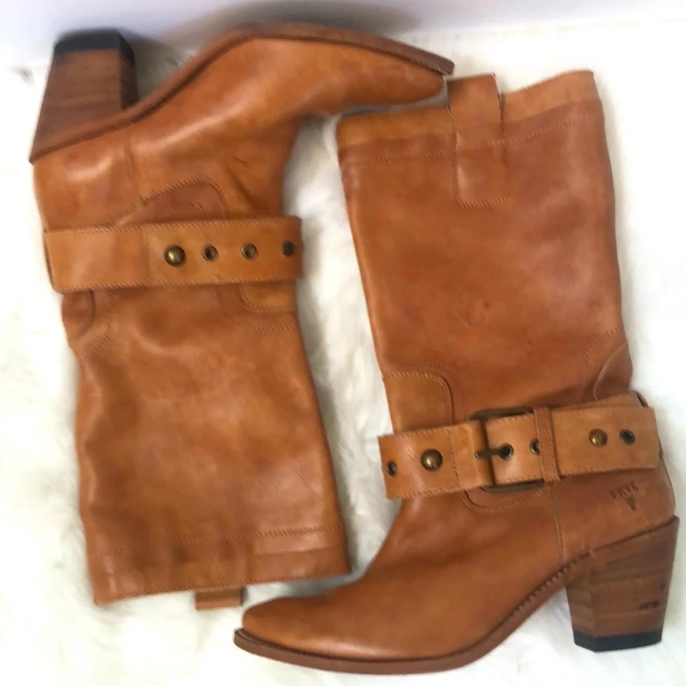 Frye Women's Brown Tall Boots - Size 10 - Picture 1 of 9